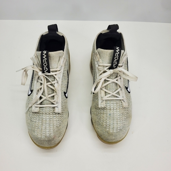 Nike Shoes Youth 7 Women 8.5 Air VaporMax 2021 Flyknit Monochrome - Picture 11 of 12